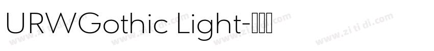 URWGothic Light字体转换